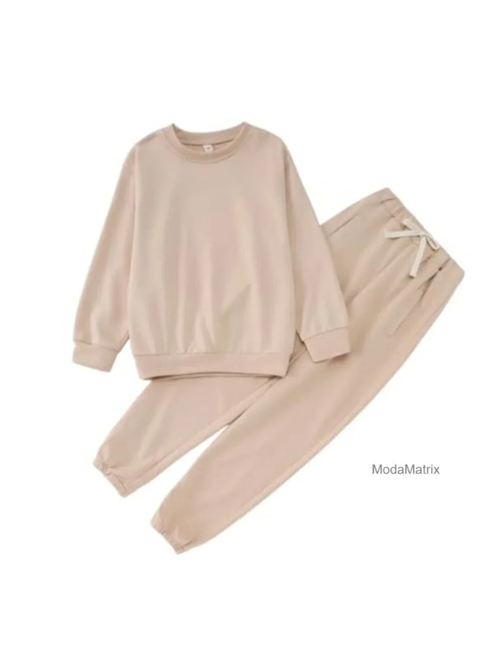 Cotton Blend Big Kid Sweatsuit Set - 2 Pc Crewneck Sweatshirt & Joggers